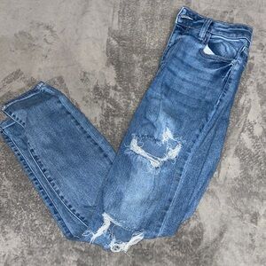 Cello Women's Distressed Blue Skinny Jeans